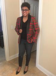 J. Crew Parke Blazer in Tartan 