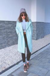 wool mint coat