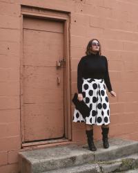Classic Style | Polka Dot A-Line Skirt