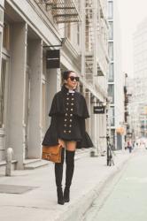 Period Piece :: Cape coat & Knee high boots