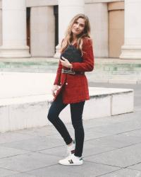 red blazer