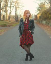 Plaid Dress & Moto Jacket: Twenty More Days…