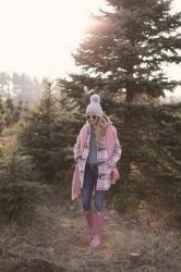 PINK TOGGLE COAT // TREE FARM