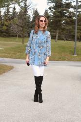 Styling Floral Dresses For Winter