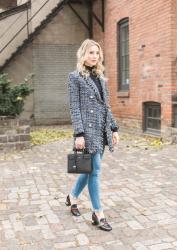 Navy Tweed Jacket