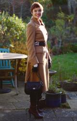 Classic Camel Coat & Statement Belt | Warm & Stylish! 