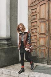 Oversized Vegan Leather Jacket