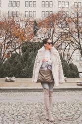 Shades of Gray :: Faux fur coat & Suede boots