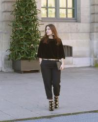 Look de fêtes en pantalon