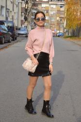 Outfit | Pink sweater