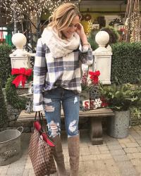 Festive holiday plaid