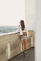 December in LA :: Sequin skirt & Black booties