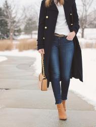 navy wool coat