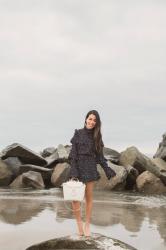 Venice Winter :: Ruffle dress & Travel bag