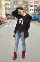 Outfit | Red boots