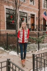 Stewart Plaid Puffer Vest