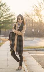 Green Plaid / Black Stripes