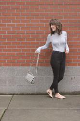 Gray Crossbody Bag