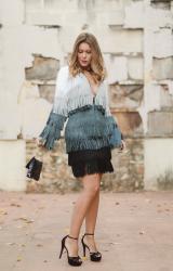 XMAS OUTFIT (V) - FRINGED DRESS