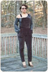 Review: McCall's 7547 | Velvet Overalls!