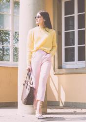 Color crush: Pink and yellow for fall