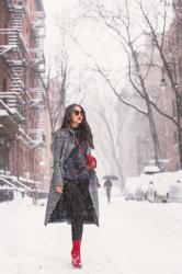 Winter Wonderland :: Plaid coat & Plans for 2018