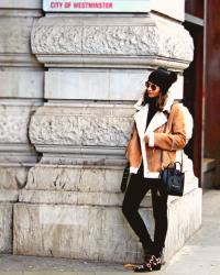 CARAMEL  Sheepskin  Coat