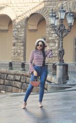 Look Striped top - Palazzo Pitti / Florença  