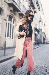 pink corduroy pants