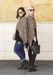 Chico’s Reversible Leopard Ruana (& Link Up!)