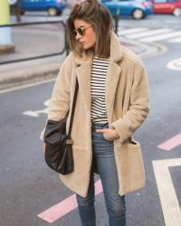 TEDDY BEAR COAT & STRIPES