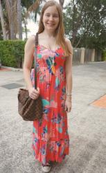 Summer Maxi Dresses and Louis Vuitton Speedy Bandouliere