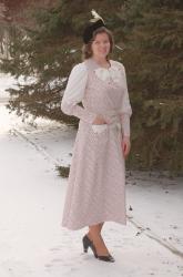• 1930s Penny Rose Dress •