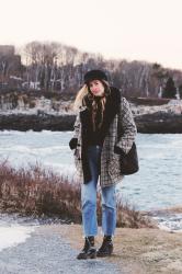 Vintage Pea Coat at Portland Headlight