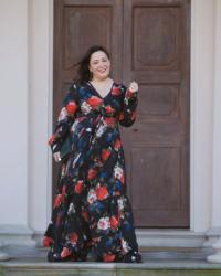 What I Wore: Unique Vintage Floral Dress