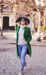 Green coat