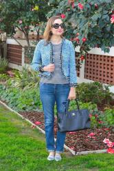 Shades of Violet – Tie-Sleeve Cardigan (& Link Up)