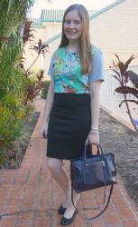 Making Casual Dresses Work For The Office With a Pencil Skirt