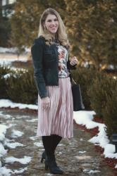 Floral Velvet Blouse & Confident Twosday Linkup 