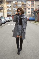 Outfit | Different shades of grey
