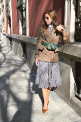 kitten heel y cuadros