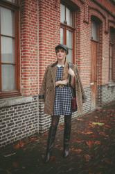 Outfit: printmixing with checks on checks