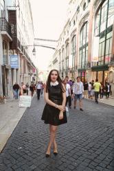 VFNO: Little Black Leather Dress + Cap Toe Shoes