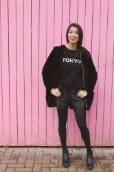 Lady faux-fur & Tokyo sweater