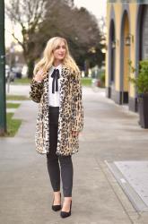 Leopard Coat & Winter Work Wear