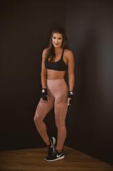 Weekly Workout Routine: Muave Mesh Leggings