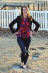 Thursday Fashion Files Link Up #147 – Adorable Plaid Top w/ Bow