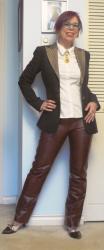 Classy Leather Pants for Work
