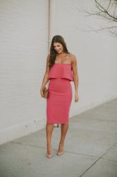 Fuchsia Strapless Dress