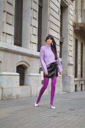 Ultra Violet Coloured Tights